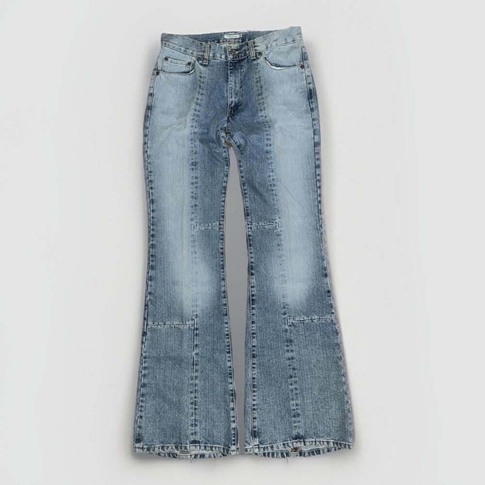 J.Lindeberg Men’s Flared Stone Wash Jeans Y2K Vintage Denim 32x36